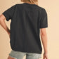 Aemi+Co V-Neck Short Sleeve T-Shirt - DAVERRI FASHIONS