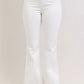 White Judy Blue high-waisted tummy control flare jeans with straight-leg cut