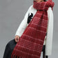 Fringe Plaid Thermal Scarf - DAVERRI FASHIONS