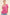And The Why Satin Leopard V Wired Puff Sleeves Blouse FUCHSIA