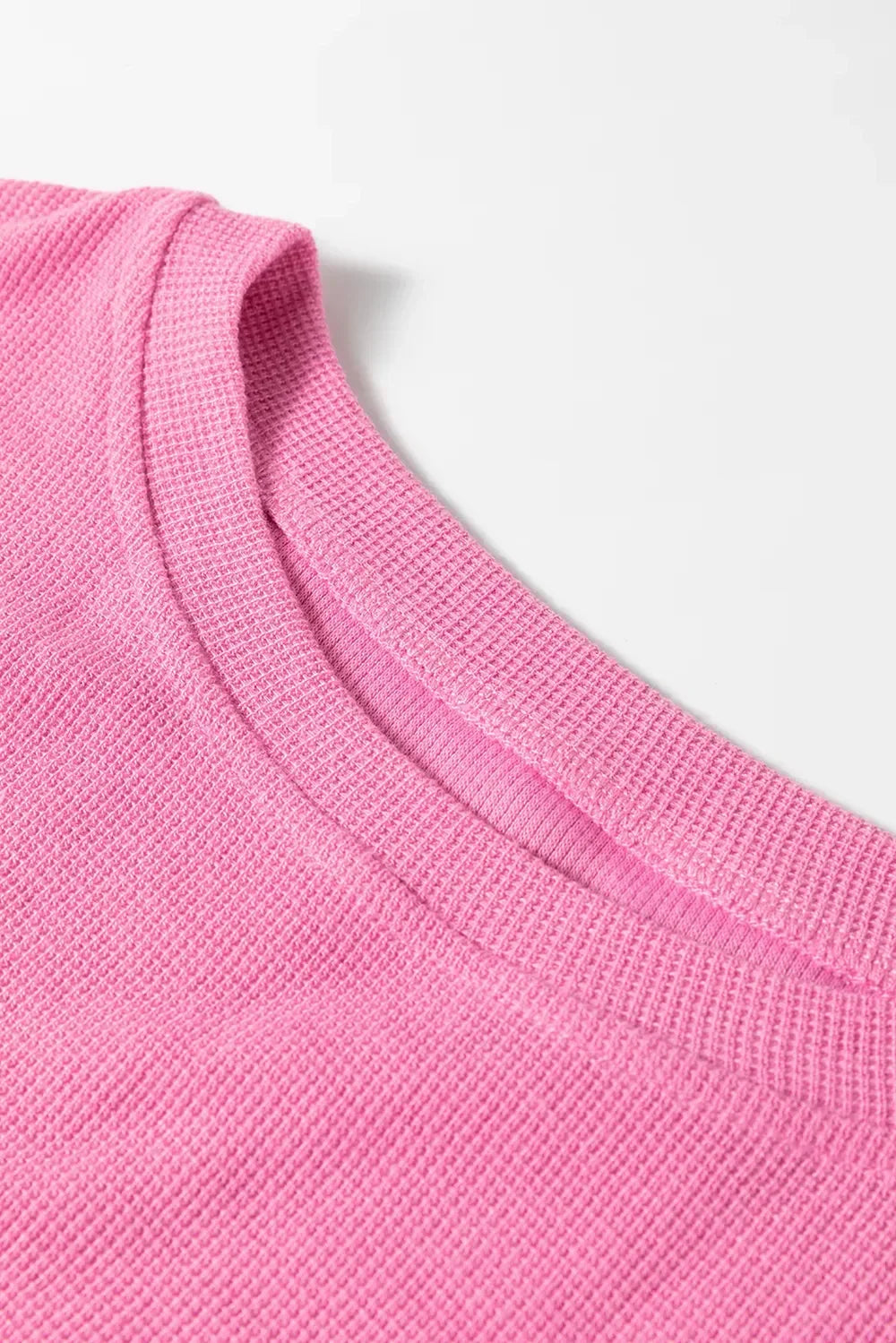 Exposed Seam Contrast Long Sleeve Sweatshirt - DAVERRI FASHIONS