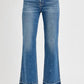 RISEN Full Size Raw Hem Ankle Bootcut Jeans Plus Size Medium