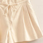 HYFVE High-Waisted Washed Twill Paperbag Shorts Shorts