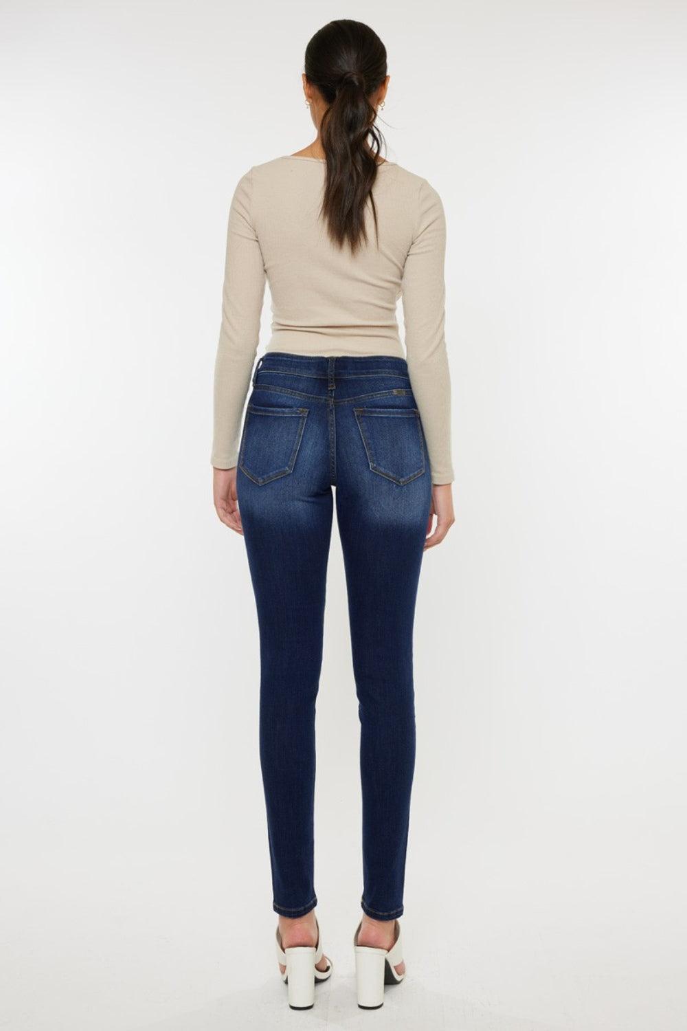 Kancan Mid Rise Gradient Skinny Jeans | Jeans Daverri Fashions