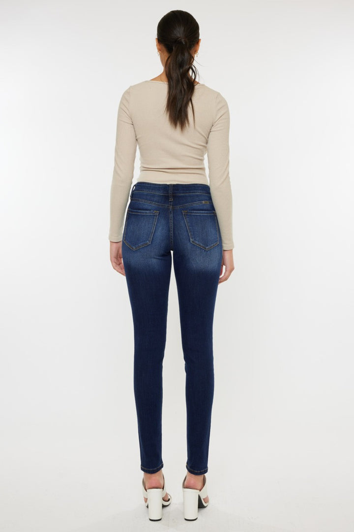 Kancan Mid Rise Gradient Skinny Jeans Jeans