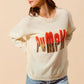 SO ME Contrast Sequin Pumpkin Slogan Sweater Top Sweaters