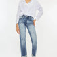 Kancan High Rise Cuffed Straight Jeans - DAVERRI FASHIONS
