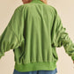 Aemi + Co Snap Down Drop Shoulder Brushed Jacket Jackets