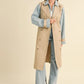 MABLE Layered Look Trench Coat With Denim Jacket