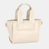 David Jones Small Handbag with Embossed Pattern Handles Creamy White One Size