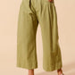 SO ME Mid Rise Wide Leg Chino Pants With Pockets Pants