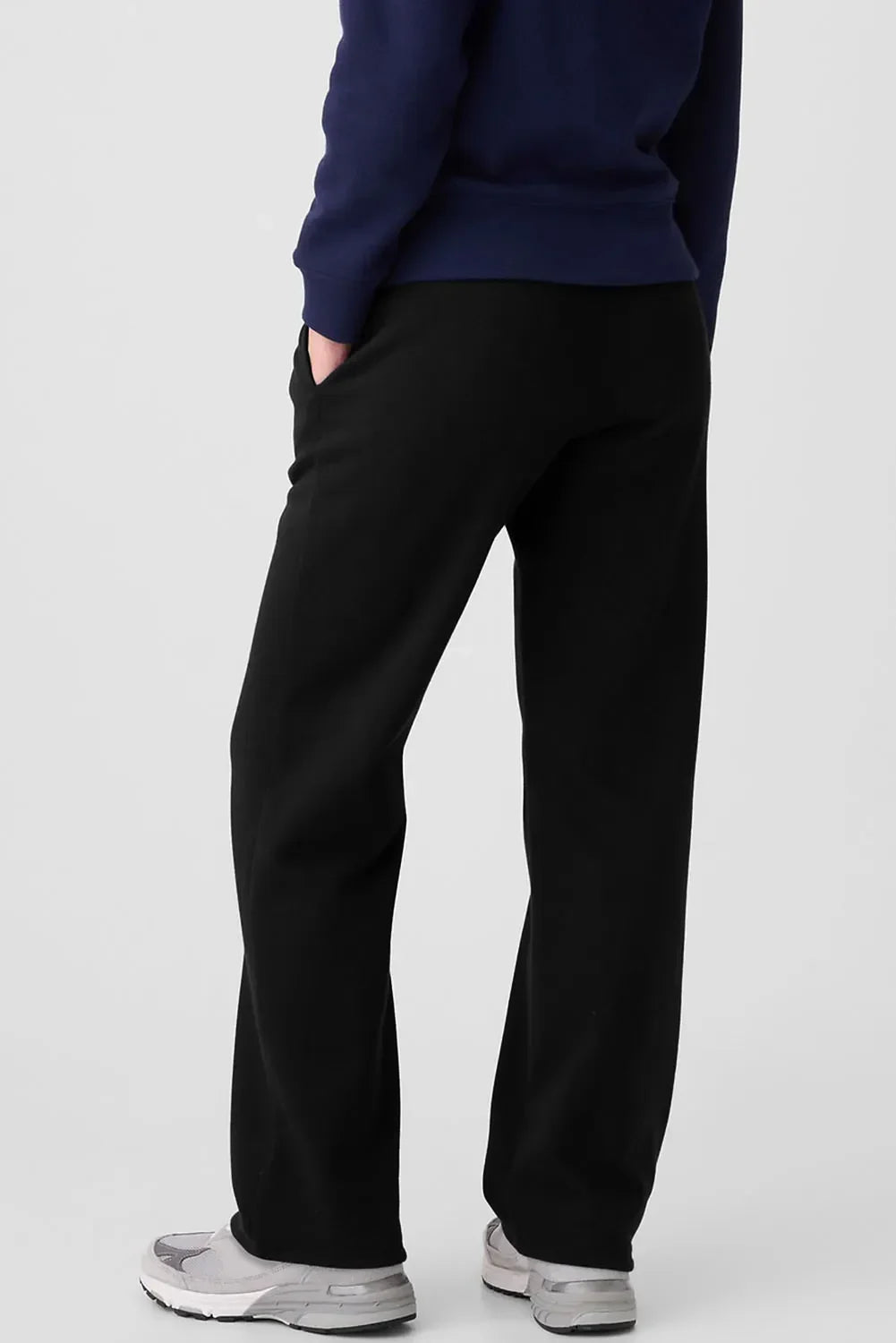 Black Daverri Fashions drawstring sweatpants with side pockets