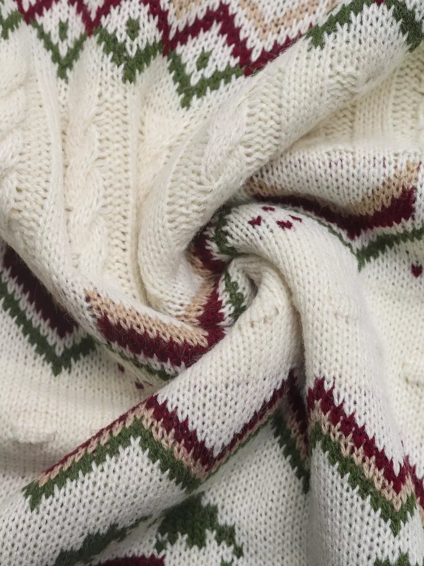 Daverri Fashions Cable Knit Turtleneck Sweater - DAVERRI FASHIONS