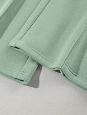 Drop Shoulder Zip Up Jacket and Drawstring Pants Active 2pcs Set | Loungewear Sets Daverri Fashions