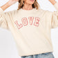 SAGE + FIG LOVE Path Applique Drop Shoulder Sweatshirt - DAVERRI FASHIONS