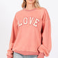 SAGE + FIG LOVE Path Applique Drop Shoulder Sweatshirt - DAVERRI FASHIONS