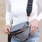 Double Zip Nylon Crescent Crossbody Bag Handbags