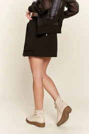 ADORA Drawstring Skort with Pockets | Skorts Daverri Fashions