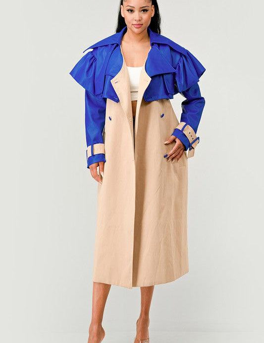 Chic Belted Trench Coat Coats