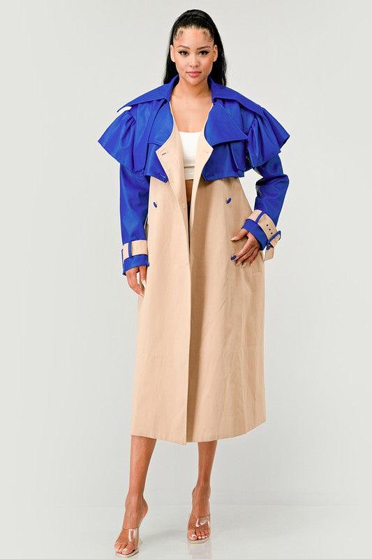 Chic Belted Trench Coat Coats