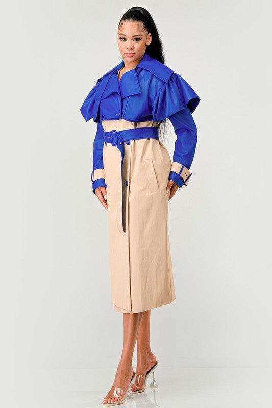 Chic Belted Trench Coat Coats