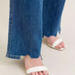 Judy Blue Full Size High Waist Tummy Control Chew Hem Destroy Wide Jeans Plus Size - DAVERRI FASHIONS