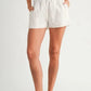 MABLE Eyelet Bubble Hem Sleeveless Top and Shorts Set Outfit Sets