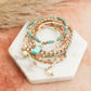 Sweet Pastel Studded Beads Layered Bracelet Bracelets