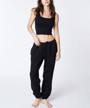 UNISEX COTTON JOGGERS BLACK