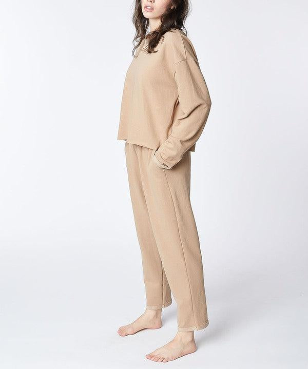 RECYCLED COTTON LOUNGEWEAR SET Loungewear