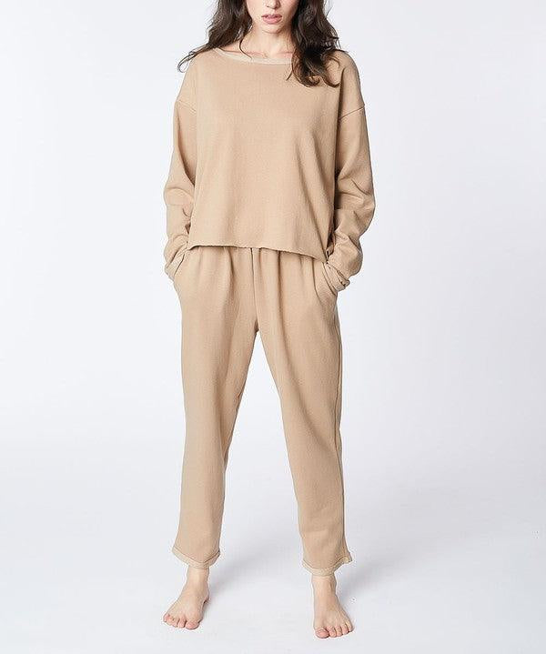 RECYCLED COTTON LOUNGEWEAR SET Loungewear