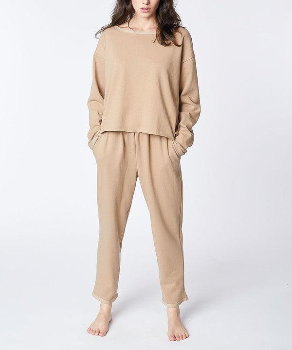 RECYCLED COTTON LOUNGEWEAR SET Loungewear