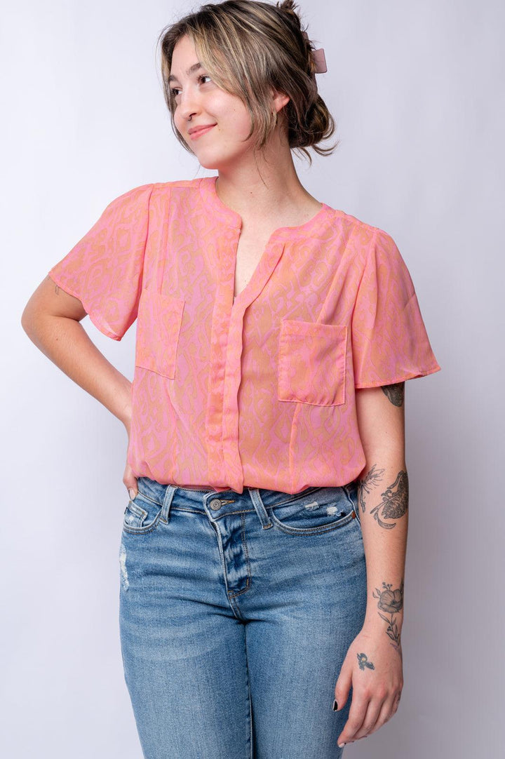 Let Me See You Do It Shawl Neckline Blouse- 6/25/2024 Tops