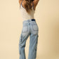 Insane Gene Crossover Waist Relaxed Fit Cargo Jeans Jeans