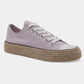 Lace Up Woven Espadrille Sole Sneakers SNEAKERS