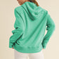 Women’s Ultra Comfy Quarter-Zip Hoodie in soft mint green with relaxed fit and ribbed cuffs