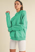 Women’s Ultra Comfy Quarter-Zip Hoodie in soft mint green with relaxed fit and ribbed cuffs
