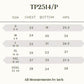 Size chart for Women’s Ultra Comfy Quarter-Zip Hoodie TP2514/P, S to XXXL in inches