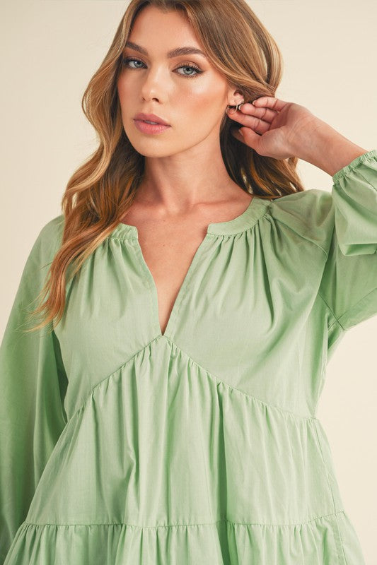 Jenay Tiered Dress Mini Dresses