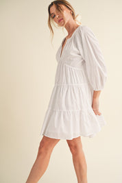 Jenay Tiered Dress | Mini Dresses Daverri Fashions