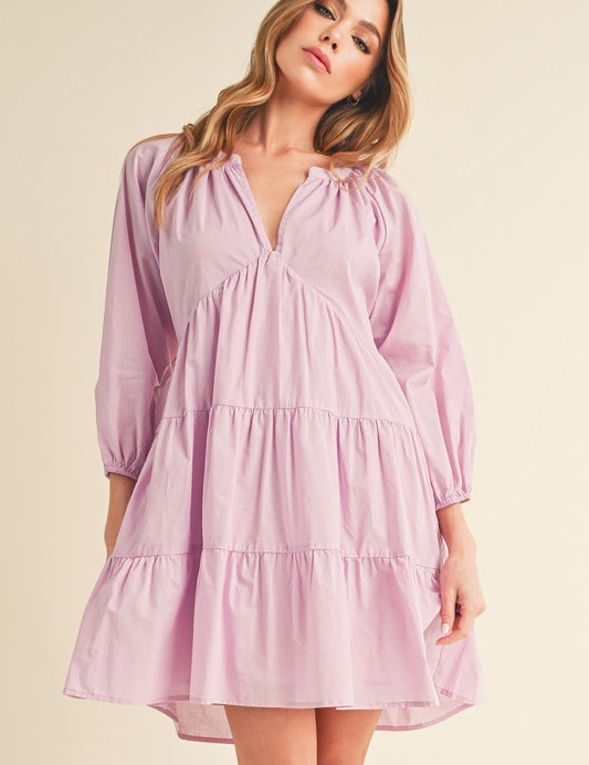 LILAC Jenay Tiered Dress | Mini Dresses Daverri Fashions