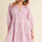 Jenay Tiered Dress LILAC Mini Dresses