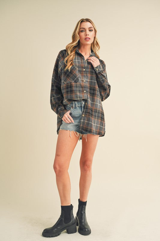 Katie Flannel Shirt | Shirts Daverri Fashions