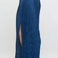 Renee C Plisse Slit Maxi Skirt - DAVERRI FASHIONS