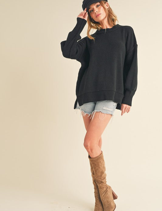 BLACK S Ina Sweater | Sweaters Daverri Fashions