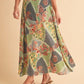 Aemi + Co Flowy Boho Patchwork Print Maxi Skirt Maxi Skirts