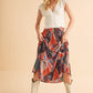 Aemi + Co Flowy Boho Patchwork Print Maxi Skirt Maxi Skirts