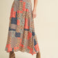Aemi + Co Flowy Boho Patchwork Print Maxi Skirt Maxi Skirts