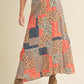 Aemi + Co Flowy Boho Patchwork Print Maxi Skirt Maxi Skirts