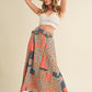 Aemi + Co Flowy Boho Patchwork Print Maxi Skirt Maxi Skirts